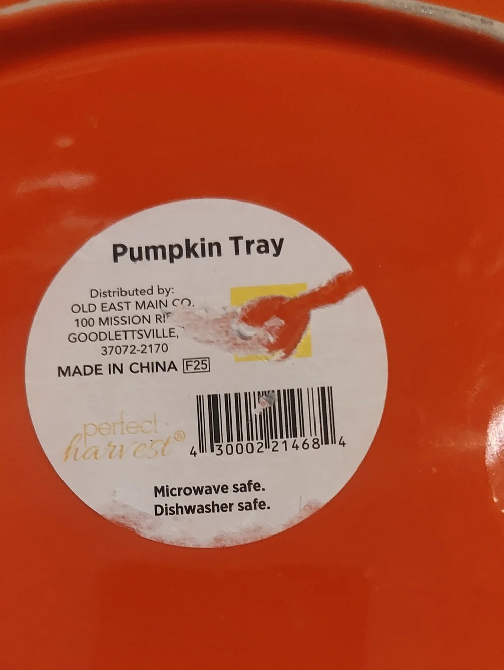HOME: PUMPKIN-SHAPE DISH